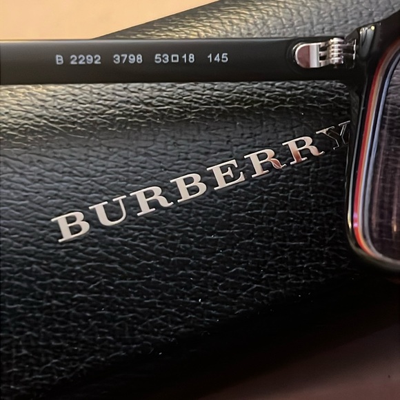 SOLD- BURBERRY Eyeglasses Check Multilayer Black with Original Case Nwt - Picture 11 of 16